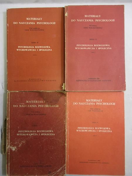 Materiały do nauczania psychologii, Seria II, 4 tomy