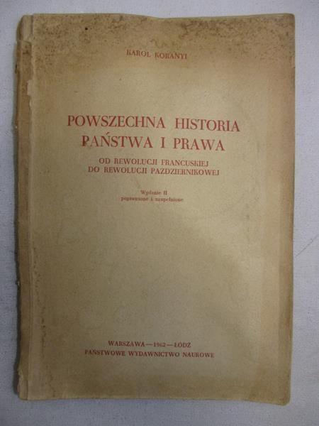 Powszechna historia państwa i prawa