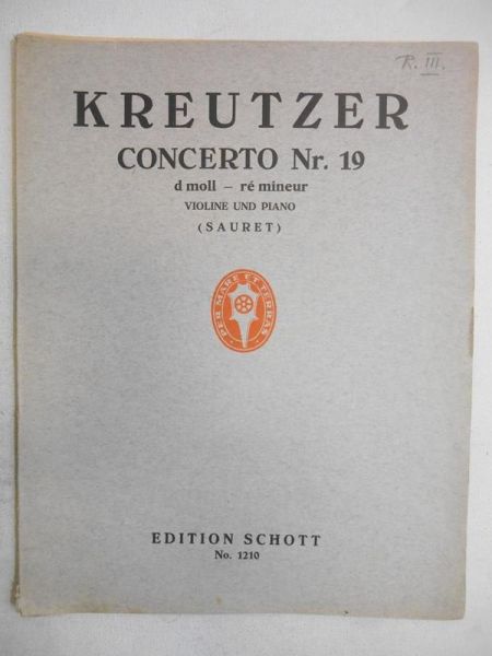 Kreutzer R. - Concerto Nr. 19
