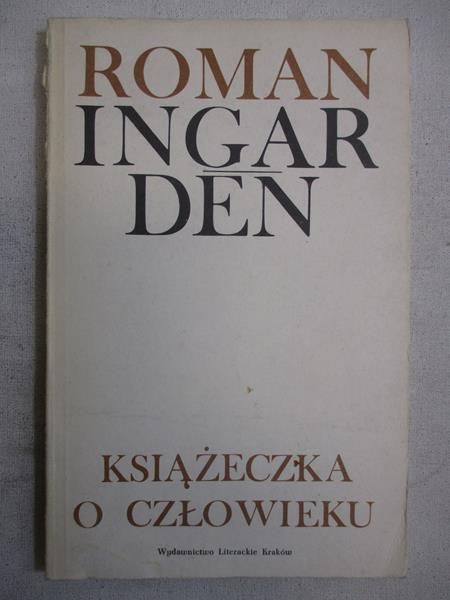 Ingarden Roman  - Książeczka o człowieku