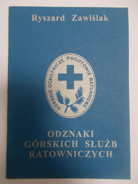 Odznaki górskich służb ratowniczych