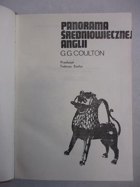 Coulton G.G. - Panorama średniowiecznej Anglii