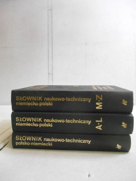 Słownik naukowo-techniczny, 3 tomy