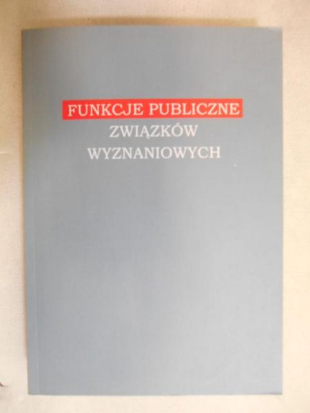 Funkcje publiczne związkow wyznaniowych