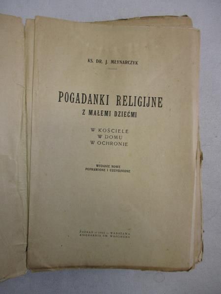 Pogadanki religijne z małemi dziećmi, 1921 r.