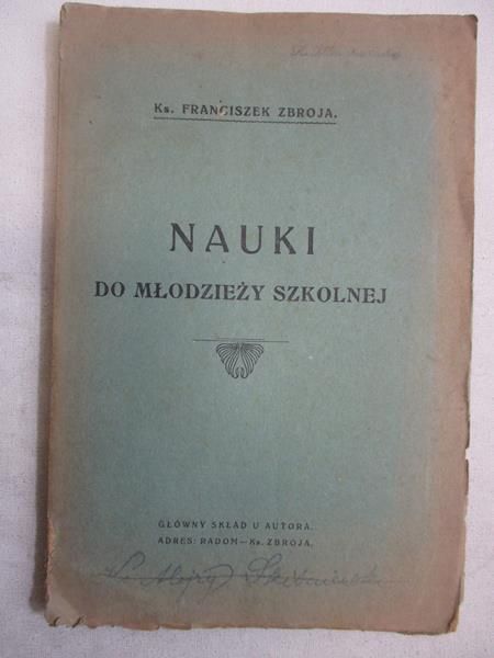 Nauki do młodzieży szkolnej, 1925 r.