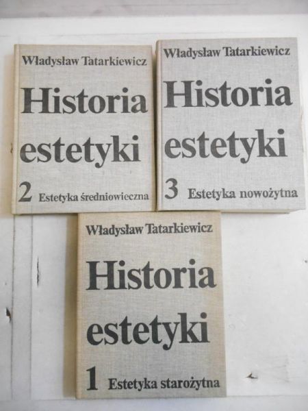 Historia estetyki, Tom I, II i III