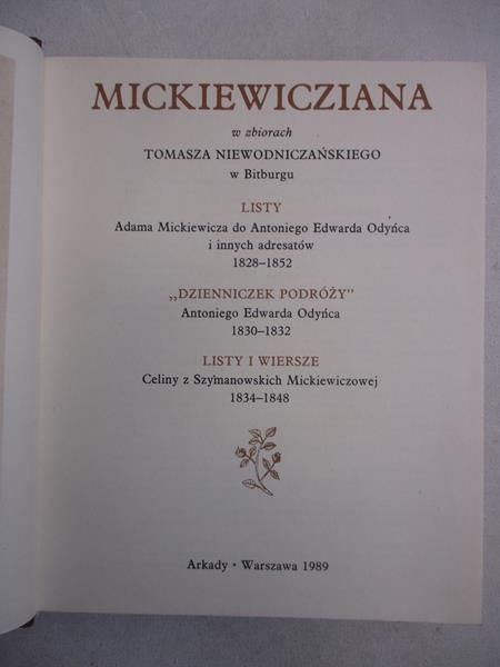 Danilewicz Zielińska Maria - Mickiewicziana