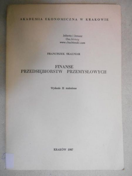 Finanse przedsiębiorstw przemysłowych