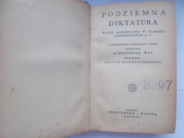 Podziemna Dyktatura, 1932 r.