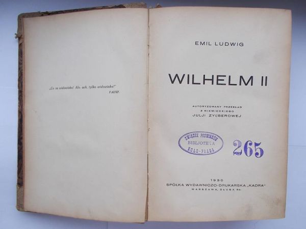 Ludwig Emil - Wilhelm II 1930