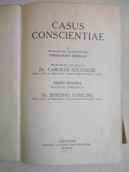 Casus Conscientiae 1917