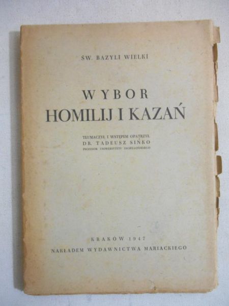 Wybór homilij i kazań, 1947r.