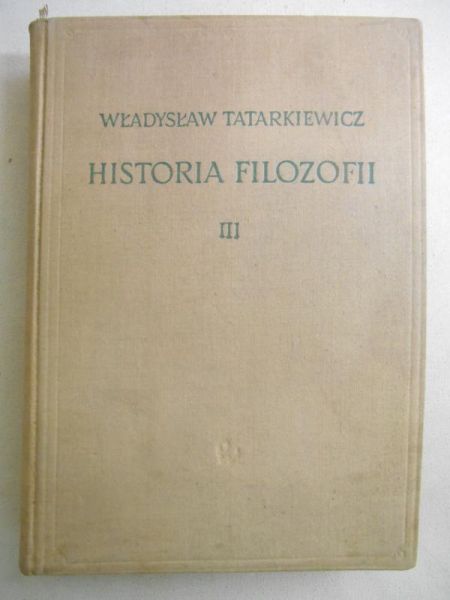 Historia Filozofii. Tom III