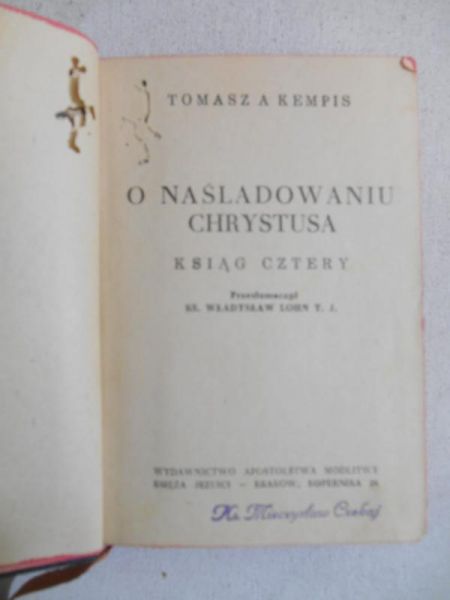 O naśladowaniu Chrystusa, 1948 r.