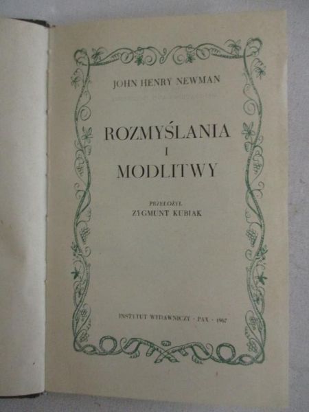 Rozmyślania i modlitwy
