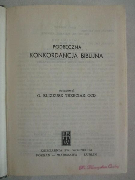 Podręczna konkordacja biblijna