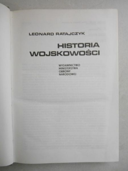 Historia wojskowości