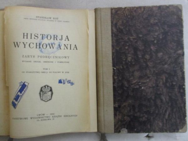 Historja wychowania, Tom I-II, 1934 r.