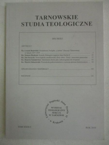 Michalik Andrzej (red.) - Tarnowskie Studia Teologiczne 2010, t. XXIX/2