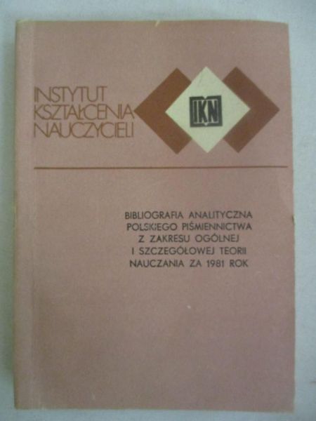Bibliografia analityczna polskiego piśmiennictwa