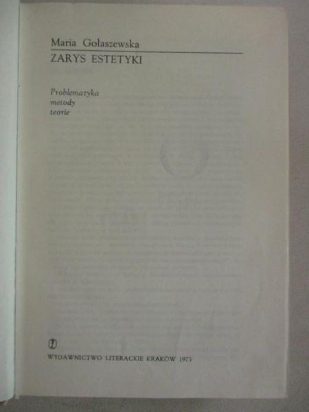Zarys estetyki