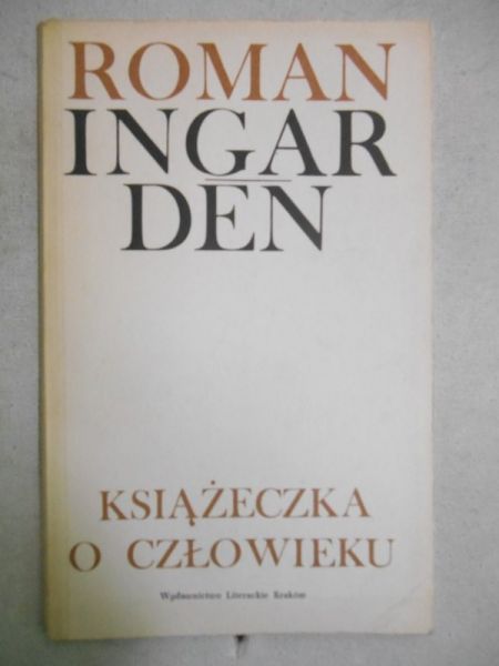 Ingarden Roman - Książeczka o człowieku