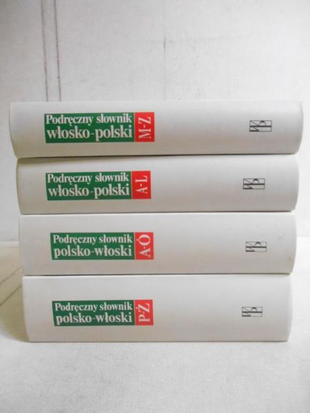 Podręczny słownik polsko-włoski, włosko-polski, Tom I-IV, komplet