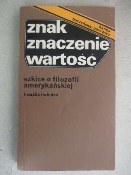 Znak, znaczenie, wartość