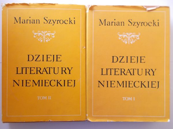 Dzieje literatury niemieckiej, Tom I i II