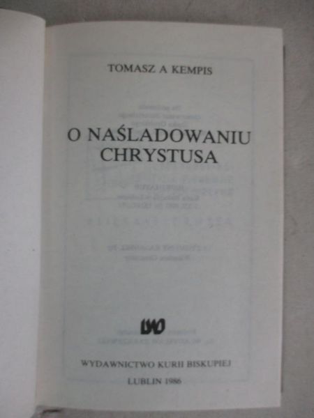 O naśladowaniu Chrystusa