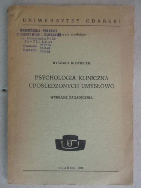 Psychologia kliniczna upośledzonych umysłowo