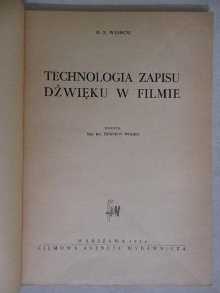Technologia zapisu dźwięku w filmie
