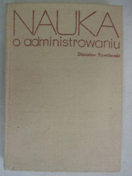 Nauka o administrowaniu