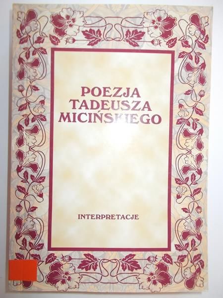 Poezja Tadeusza Micińskiego