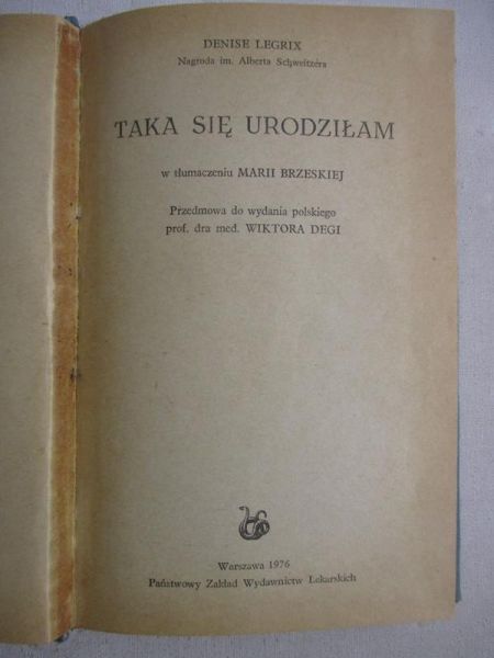Taka się urodziłam
