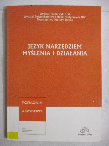 Język narzędziem myślenia i działania