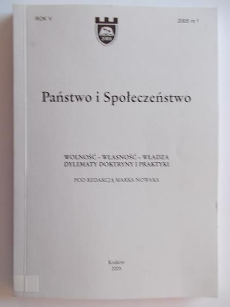 Nowak Marek (red.) - Państwo i Społeczeństwo, nr 1