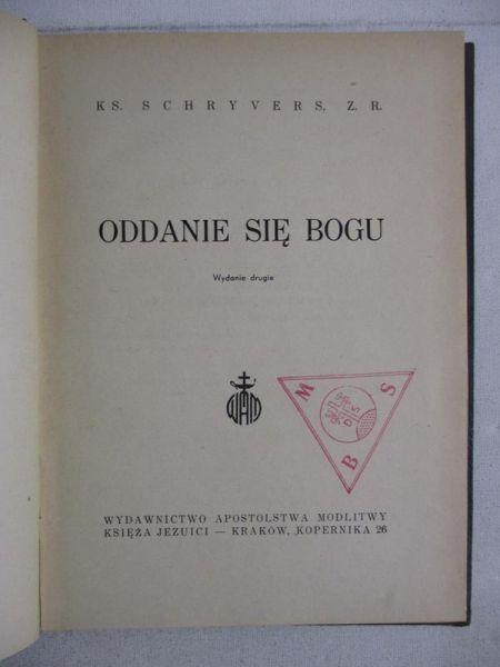 Oddanie się Bogu, 1948 r.