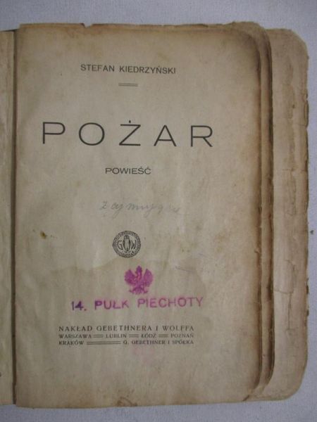 Pożar, 1924r.