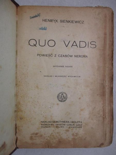 Quo Vadis, 1924r.