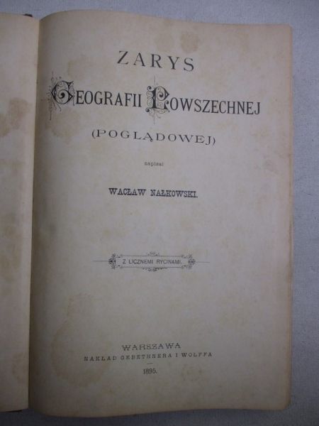 Zarys geografii powszechnej, 1895 r.