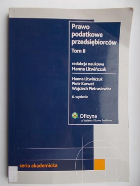 Prawo podatkowe przedsiębiorców, Tom II