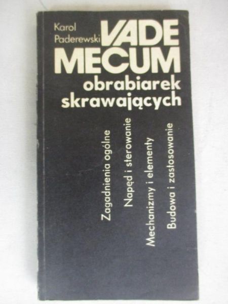 Paderewski Karol - Vademecum obrabiarek skrawających