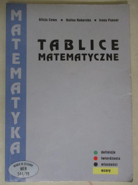Tablice matematyczne