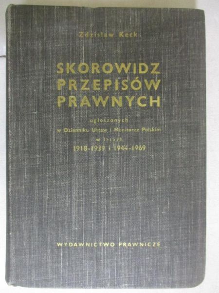 Skorowidz przepisów prawnych