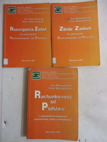 Rachunkowość od podstaw / Zbór zadań / Rozwiązania zadań