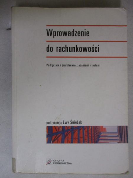 Wprowadzenie do rachunkowości