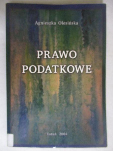 Oleśińska  - Prawo podatkowe