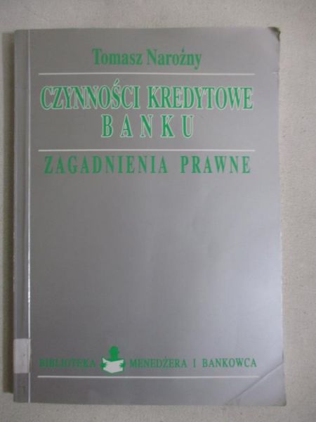 Czynności kredytowe banku